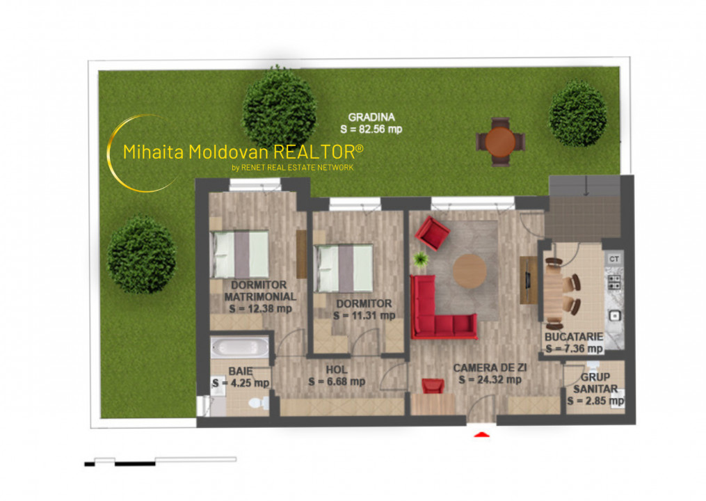 Apartament cu GRADINA - Padurea Baneasa - GREENFIELD RESIDENCE