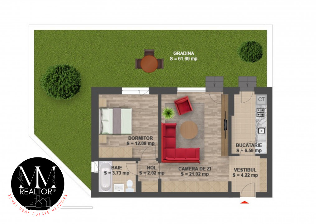 2 Camere cu GRADINA langa Padurea Baneasa - Greenfield Residence